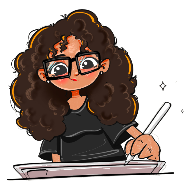 Illustration of Anjali drawing