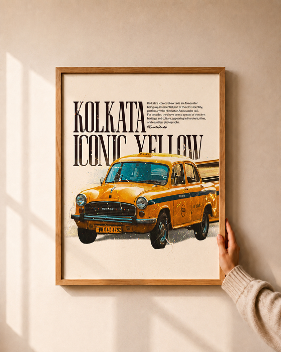 Kolkata Taxi Wall Art